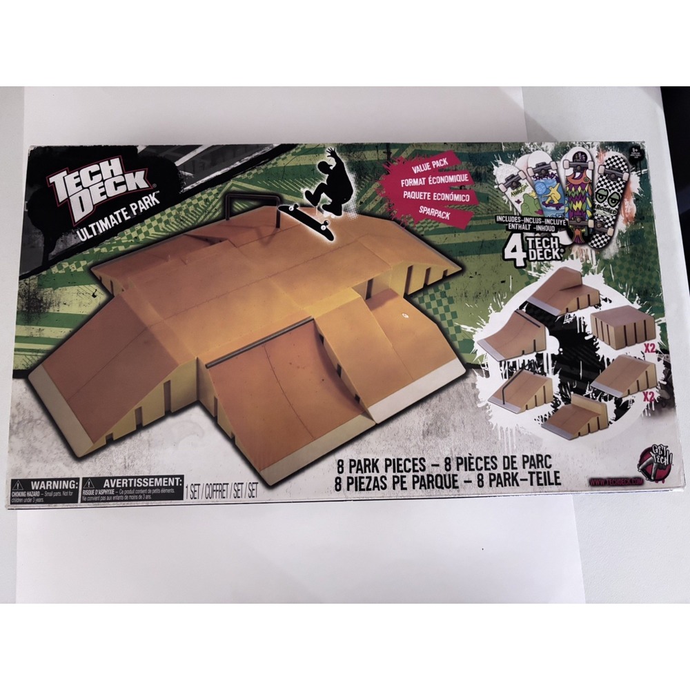 Rare Tech Deck 8-Piece Ultimate Park Set w/ 4 Finger Boards 2011 NOS